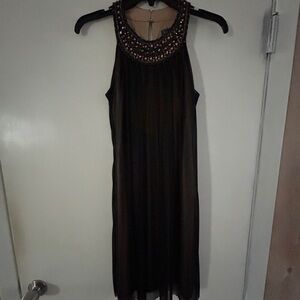 Jessica Howard Black Embellished Midi Dress